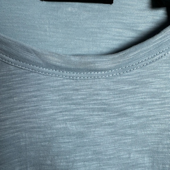 Theory Men's Light Blue Short Sleeve Tee - Picture 4 of 6